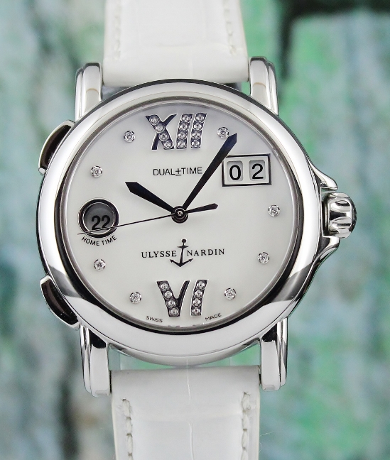 (image for) A Ulysse Nardin Stainless Steel Dual Time Watch MOP / 223-22